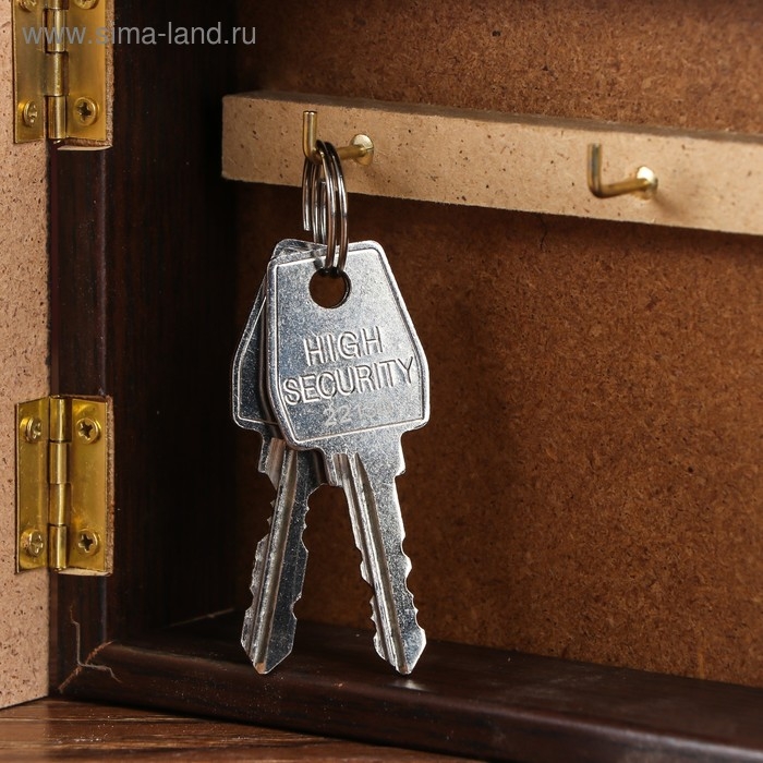 Ключница Ключница "Карта 2" венге 12х17 см