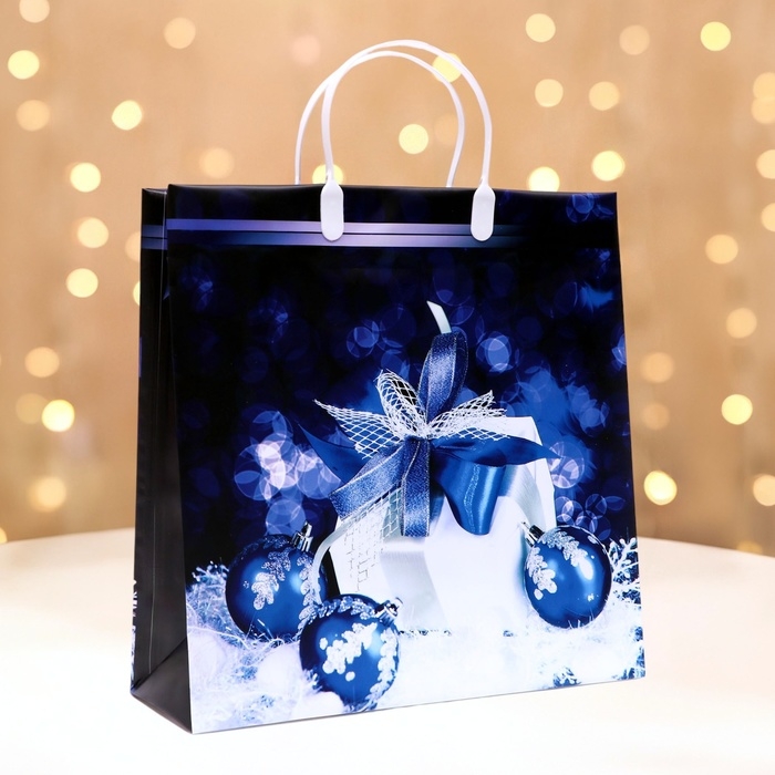 Новый год. Пакет  Новый год. Пакет "Праздник", мягкий пластик, 30х30 120 мкм.