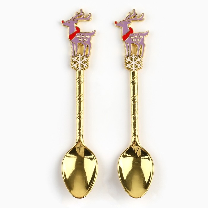 Ложки новогодние чайные с формовой ручкой «Новый год: Волшебство вокруг нас«Новый год: , 11 х 3 см Ложки новогодние чайные с формовой ручкой «Новый год: Волшебство вокруг нас«Новый год: , 11 х 3 см