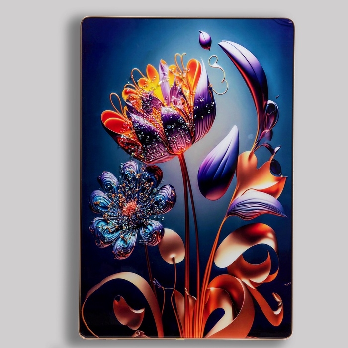 Картина акрил  Картина акрил "Цветы абстракция" 60х39,5 см