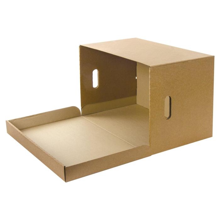 Короб архивный Calligrata, 480 х 325 х 295 мм, гофрокартон, коричневый Короб архивный Calligrata, 480 х 325 х 295 мм, гофрокартон, коричневый