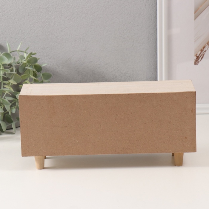 Шкатулка дерево 3 ящика  Шкатулка дерево 3 ящика "Комод. Разные фактуры" 11х18х12 см