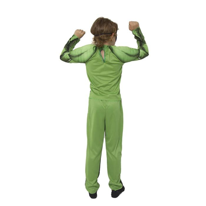 Карнавальный костюм «Халк» с мускулами, текстиль, куртка, брюки, маска, р. 34, рост 134 см Карнавальный костюм «Халк» с мускулами, текстиль, куртка, брюки, маска, р. 34, рост 134 см