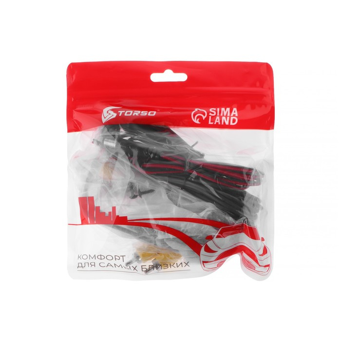 Камера заднего вида TORSO, IP68, обзор 130°, 0.3 Мп, провод 6 м Камера заднего вида TORSO, IP68, обзор 130°, 0.3 Мп, провод 6 м