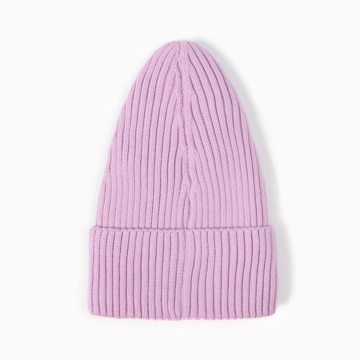 Шапка детская, цвет сиреневый, размер 52-54 Шапка детская, цвет сиреневый, размер 52-54