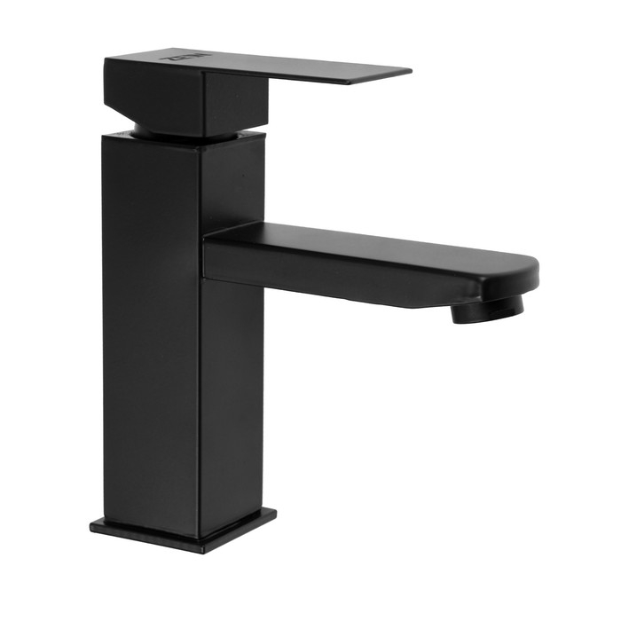 Смеситель для раковины ZEIN Z2393, картридж 40 мм, короткий излив, нержа сталь, черный 74468 Смеситель для раковины ZEIN Z2393, картридж 40 мм, короткий излив, нержа сталь, черный 74468