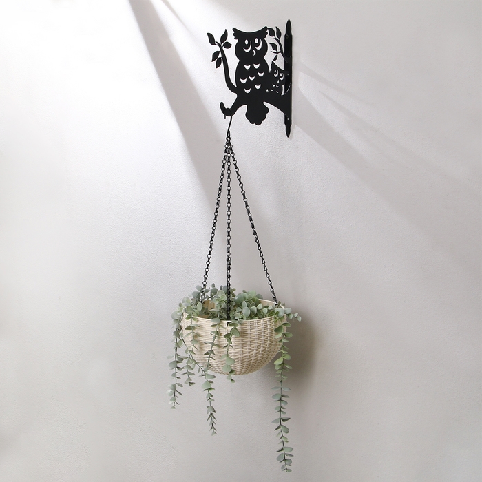 Кронштейн для кашпо, 25 см, «Сова», Greengo