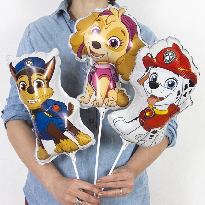 Шар фольгированный 14'' «Щенячий патруль. Скай», мини-фигура Шар фольгированный 14'' «Щенячий патруль. Скай», мини-фигура