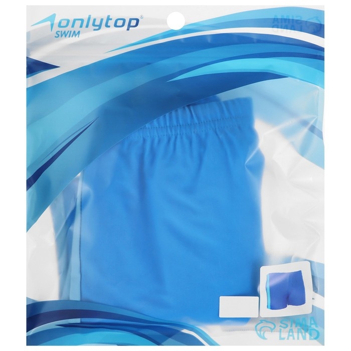 Плавки для плавания ONLYTOP, р. 54, цвет бирюзовый/голубой Плавки для плавания ONLYTOP, р. 54, цвет бирюзовый/голубой