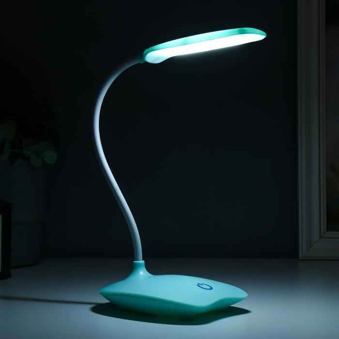 Лампа настольная Лампа настольная "Симпл" LED 5Вт USB МИКС 16х16х38 см RISALUX