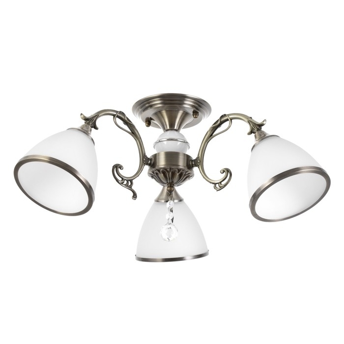 Люстра Люстра "Диего" 3xE27 40Вт бронза 50x50x28см