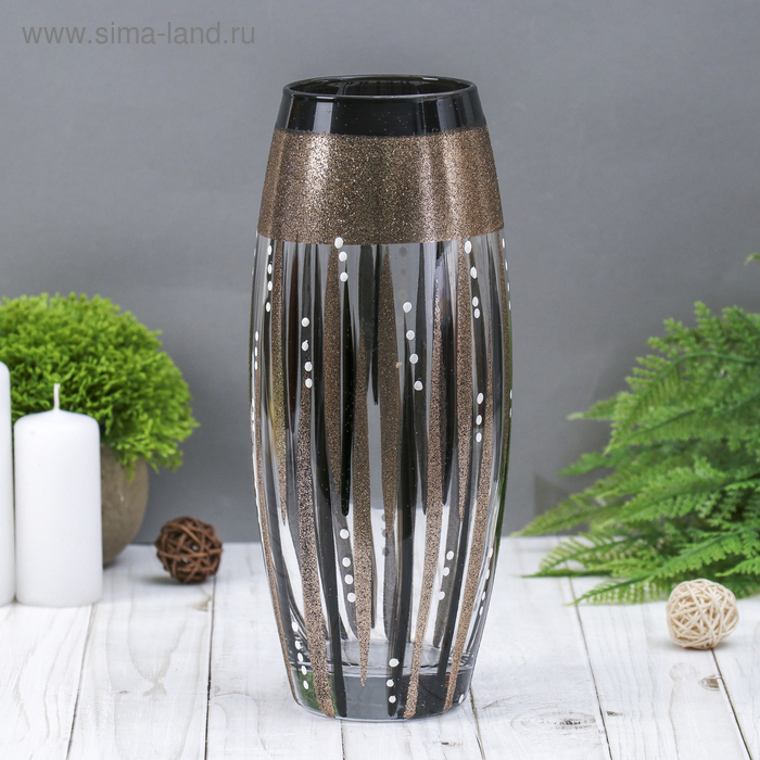 Ваза  Ваза "Металлик" d-7.5х11х26 см