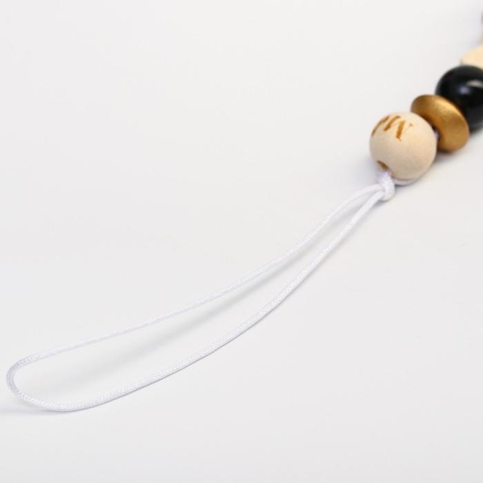 Держатель для соски - пустышки «Gold Baby», из дерева Держатель для соски - пустышки «Gold Baby», из дерева