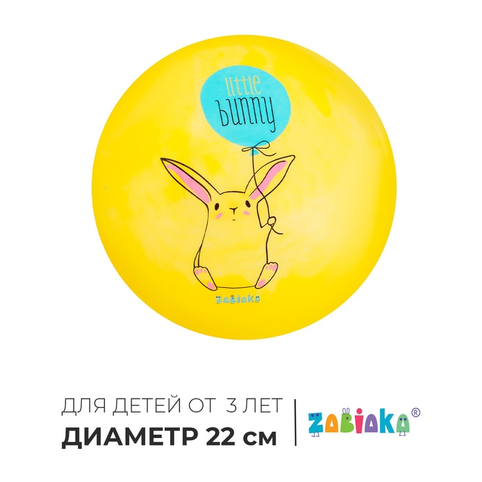 Мяч детский ZABIAKA, d=22 см, цвет МИКС Мяч детский ZABIAKA, d=22 см, цвет МИКС