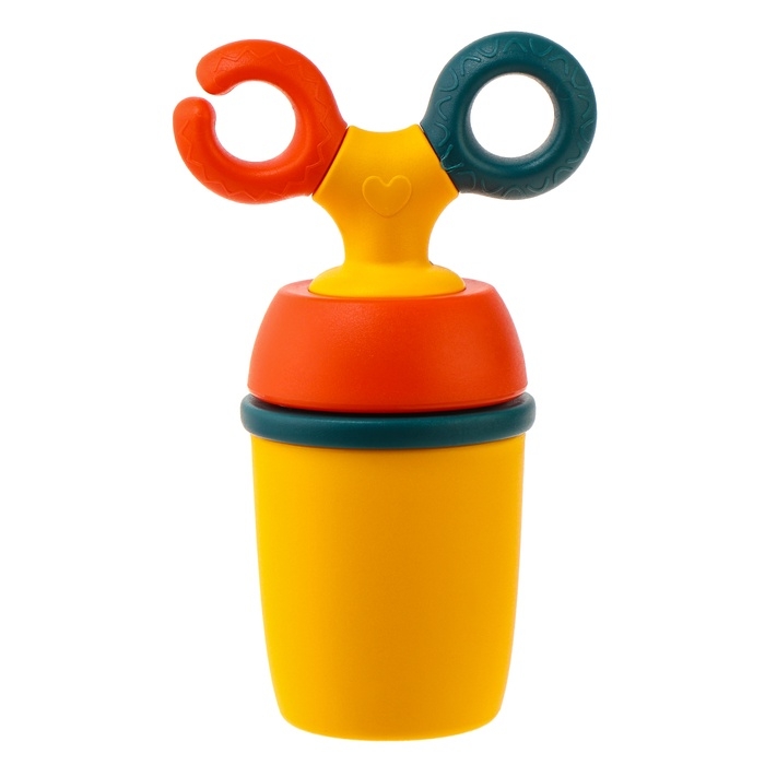 Ниблер для прикорма, с силиконовой сеточкой, вращающийся поршень, цвет МИКС Ниблер для прикорма, с силиконовой сеточкой, вращающийся поршень, цвет МИКС