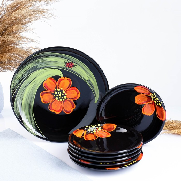 Набор для блинов  Набор для блинов "Псковский" 6х16см / 1х24см, божья коровка