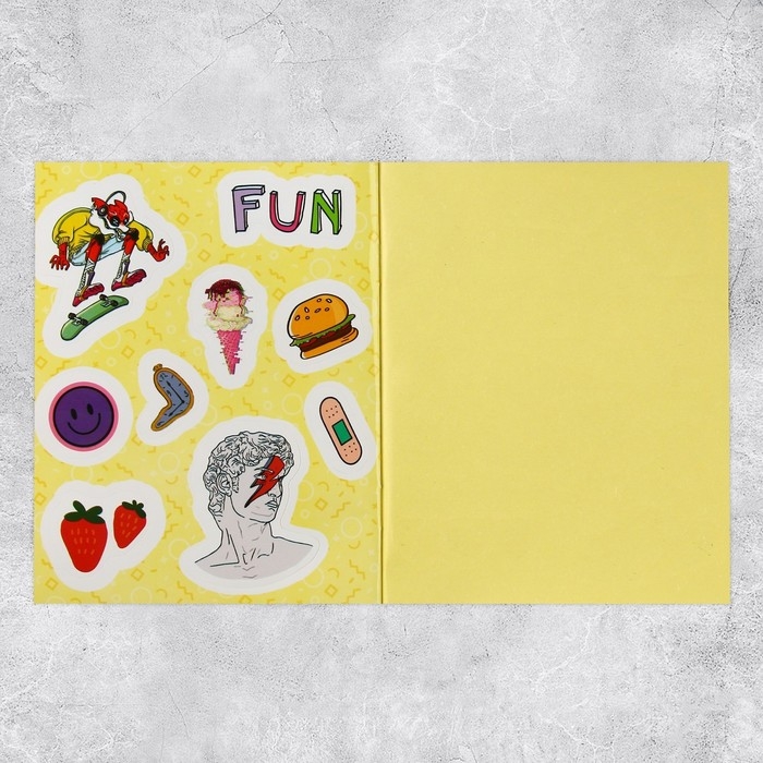 Наклейки детские, альбом 8 листов, Boom vibes, 11 х 13.5 см Наклейки детские, альбом 8 листов, Boom vibes, 11 х 13.5 см