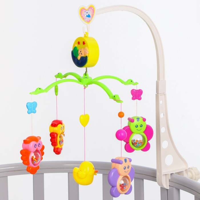 Мобиль музыкальный на кроватку «Милый малыш. Совы», заводной, Крошка Я Мобиль музыкальный на кроватку «Милый малыш. Совы», заводной, Крошка Я