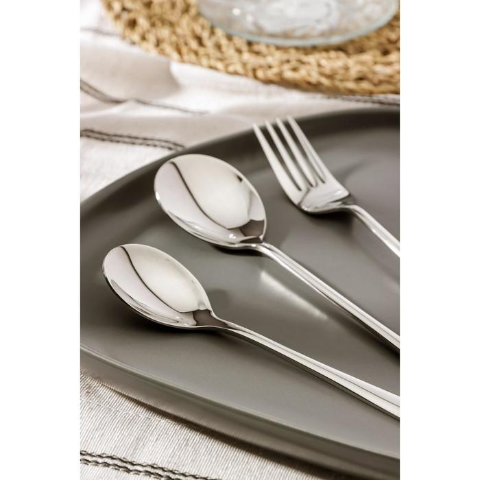 Столовые приборы из нержавеющей стали Magistro «Дина», 4 предмета, цвет серебряный Столовые приборы из нержавеющей стали Magistro «Дина», 4 предмета, цвет серебряный