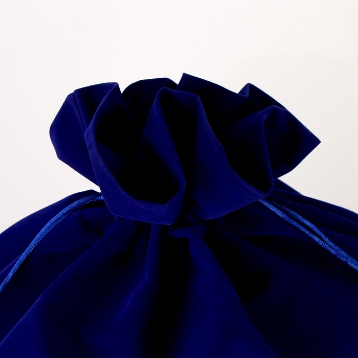 Подарочный мешок «Подарок от Деда Мороза», 60 х 40см, синий бархат