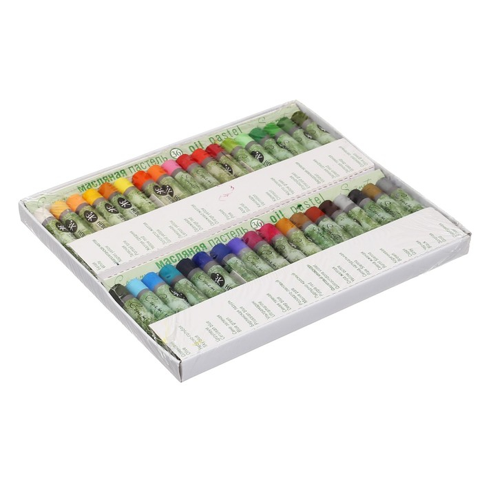 Пастель масляная ЗХК  Пастель масляная ЗХК "Сонет", 36 цветов, 9/59 мм, круглая, 7041157