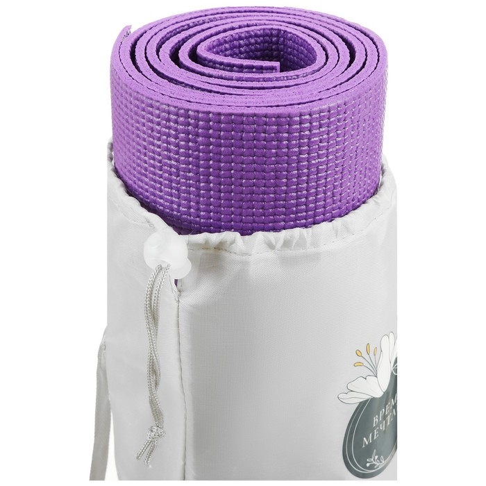 Чехол для йога-коврика Sangh Flowers, цвет серый Чехол для йога-коврика Sangh Flowers, цвет серый