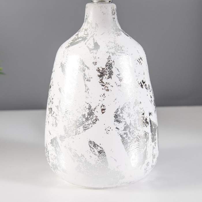 Настольная лампа Настольная лампа "Пани" Е14 40Вт серебро 20х20х32см RISALUX