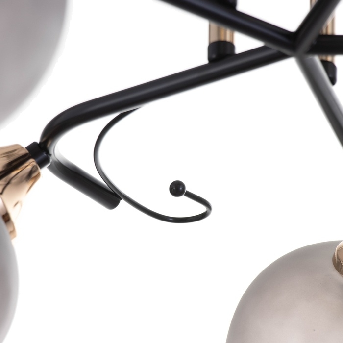 Люстра Люстра "Акапулько" 5х60Вт Е27 Коричневый, золото 48х28х24см