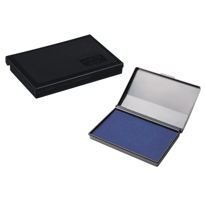 Настольная штемпельная подушка, 90 х 50 мм, Attomex, синяя Настольная штемпельная подушка, 90 х 50 мм, Attomex, синяя