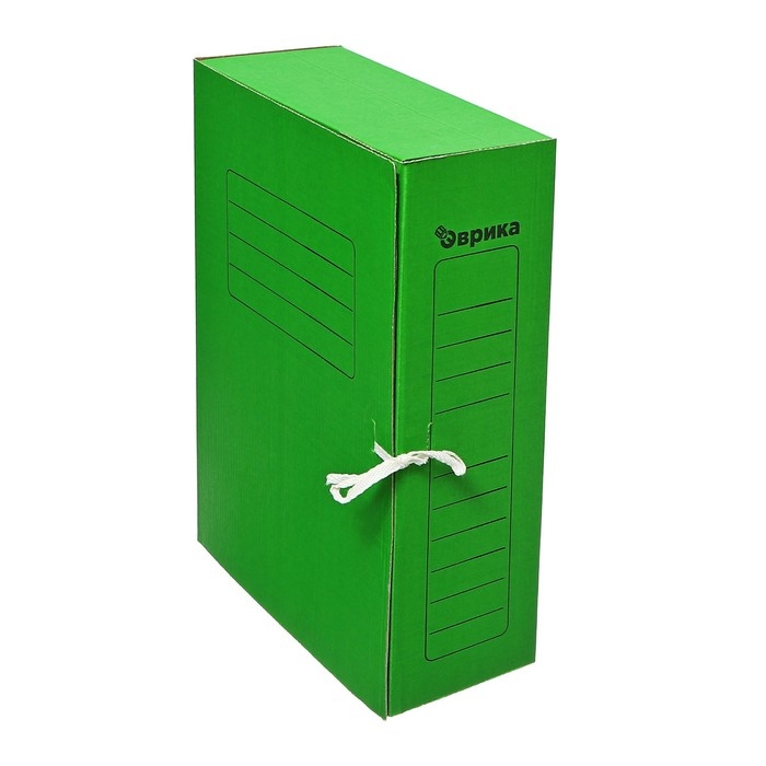 Папка архивная с завязками,микрогофрокартон, 100мм, зеленый, до 900л. Папка архивная с завязками,микрогофрокартон, 100мм, зеленый, до 900л.