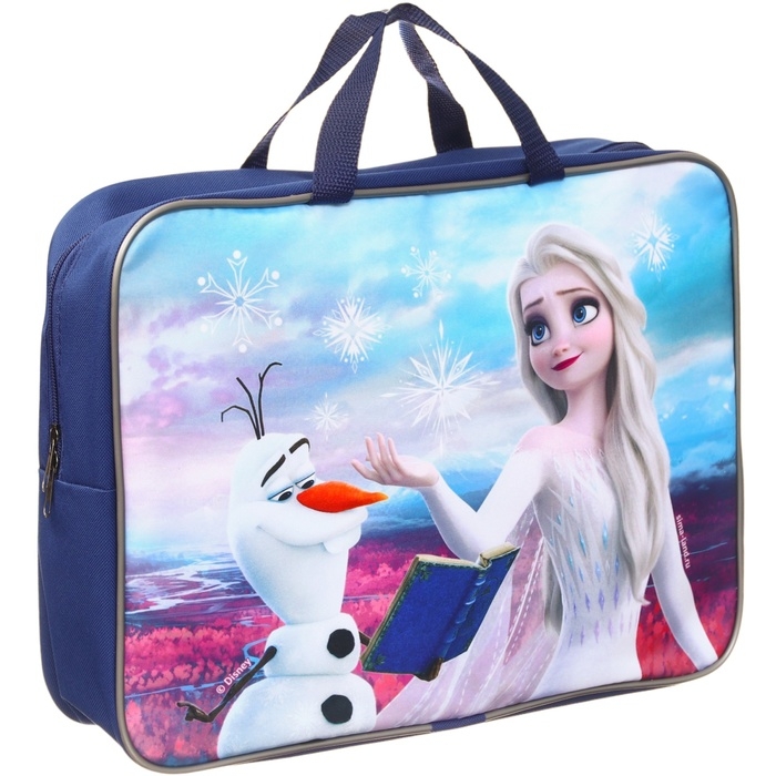 Папка с ручками А4, 35х27х10 см, текстиль, Холодное сердце Папка с ручками А4, 35х27х10 см, текстиль, Холодное сердце