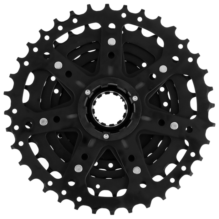 Кассета Shimano CUES CS-LG300-9, 9 скоростей, 11-36 Кассета Shimano CUES CS-LG300-9, 9 скоростей, 11-36