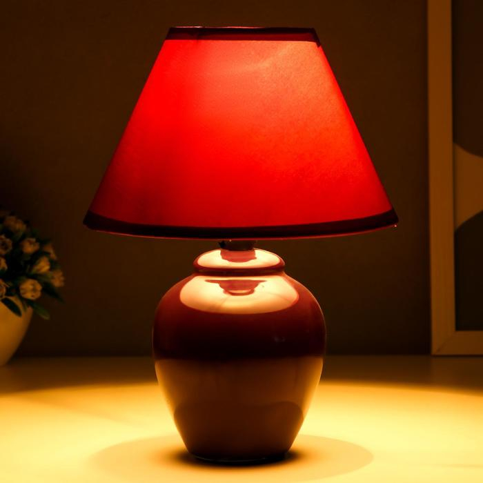 Лампа настольная 32006/1 E14 40Вт фиолетовый 17х17х24 см RISALUX