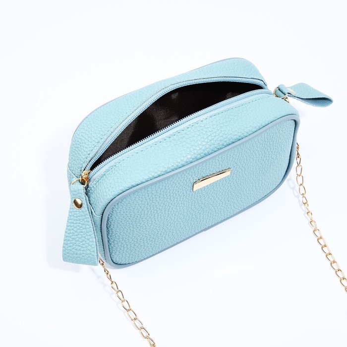 Сумка кросс-боди на молнии, цвет голубой Сумка кросс-боди на молнии, цвет голубой