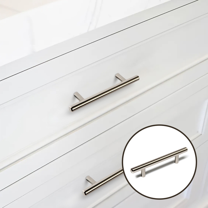 Ручка-рейлинг ТУНДРА BISTRO, d=12 мм, м/о 96 мм, цвет сатиновый никель Ручка-рейлинг ТУНДРА BISTRO, d=12 мм, м/о 96 мм, цвет сатиновый никель