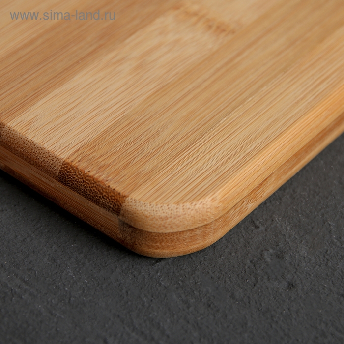 Доска разделочная Доляна «Комфорт», бамбук, 29×20 см