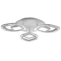 Люстра с ПДУ 1146/3WT LED 81Вт 3000-6000К+подсветка основания диммер белый 50х50х9 см BayerLux 52507