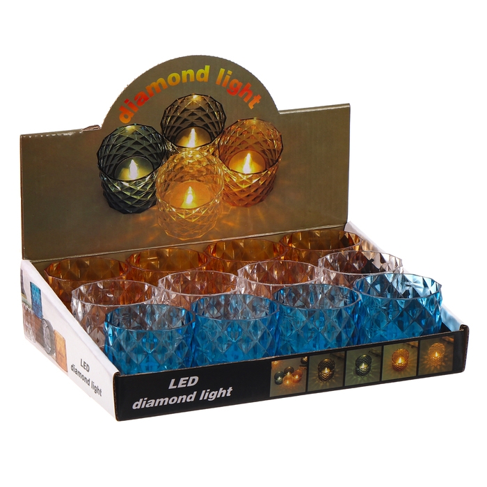 Свеча светодиодная Свеча светодиодная "Пламя", цвета МИКС