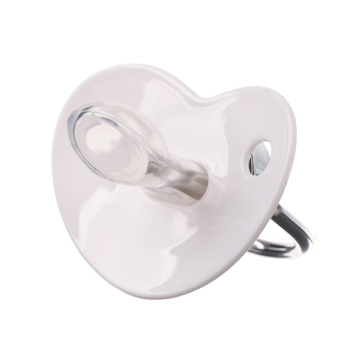 Соска - пустышка силиконовая ортодонтическая «I LOVE MUM», от 6 мес., с колпачком, цвет белый/серебро, стразы Соска - пустышка силиконовая ортодонтическая «I LOVE MUM», от 6 мес., с колпачком, цвет белый/серебро, стразы