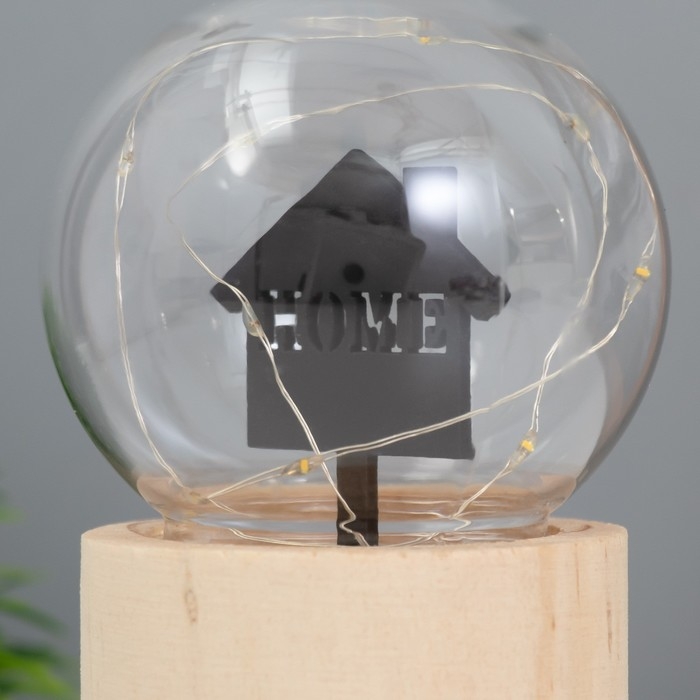 Ночник «Шар-дом» LED 3хAG10 шар 8см 6,5х6,5х11,5см Ночник «Шар-дом» LED 3хAG10 шар 8см 6,5х6,5х11,5см