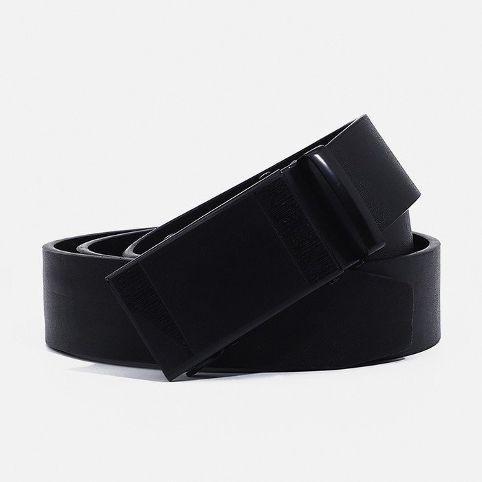 Ремень мужской, ширина 4 см, пряжка автомат, цвет чёрный Ремень мужской, ширина 4 см, пряжка автомат, цвет чёрный