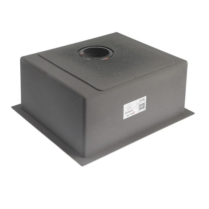 Мойка кухонная AFLORN AF95043F, врезная, S=3,0 и 0,8 мм, 50х43х20 см, сифон, графит Мойка кухонная AFLORN AF95043F, врезная, S=3,0 и 0,8 мм, 50х43х20 см, сифон, графит