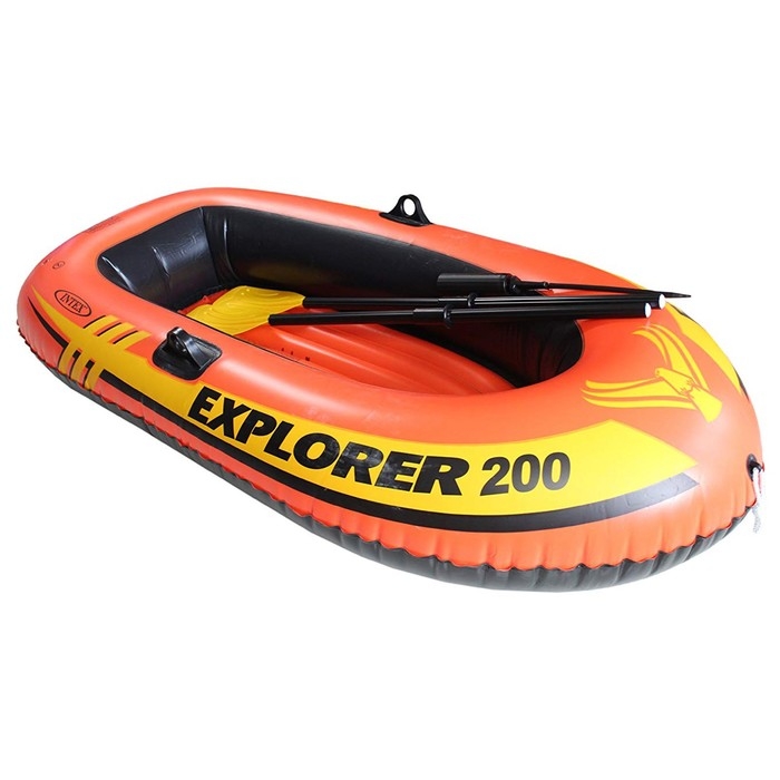 Лодка Explorer 200, 2 местная, 185 х 94 х 41 см, от 6 лет, до 95 кг, вёсла, насос, 58331NP INTEX Лодка Explorer 200, 2 местная, 185 х 94 х 41 см, от 6 лет, до 95 кг, вёсла, насос, 58331NP INTEX