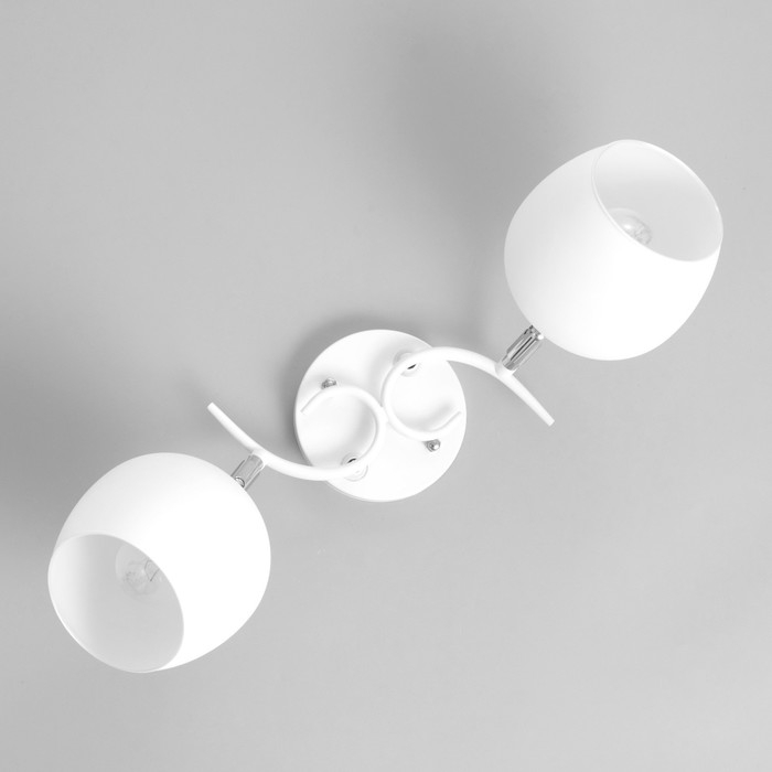 Люстра Люстра "Ава" 2хЕ27 40Вт бело-хромовый 45х26х27 см BayerLux