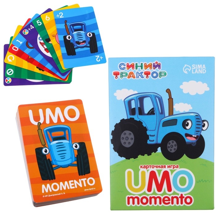 Карточная игра  Карточная игра "UMO momento", Синий трактор