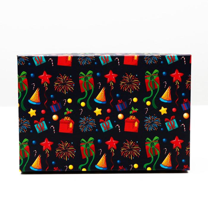 Набор коробок 3 в 1 Набор коробок 3 в 1 "Уютный новый год", 23 х 16 х 9,5 - 19 х 12 х 6,5 см