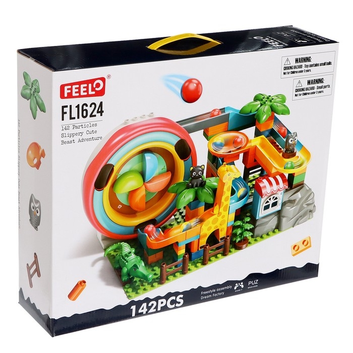 Конструктор Шарики «Зоо-горка», 142 детали Конструктор Шарики «Зоо-горка», 142 детали