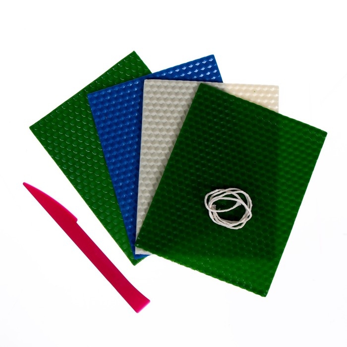 Свеча своими руками из вощины на новый год «Зимний пейзаж», новогодний набор для творчества Свеча своими руками из вощины на новый год «Зимний пейзаж», новогодний набор для творчества