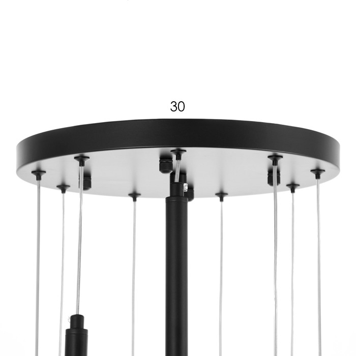 Светильник Светильник "Жаклин" 9х3Вт G4 Черный 30х30х180см