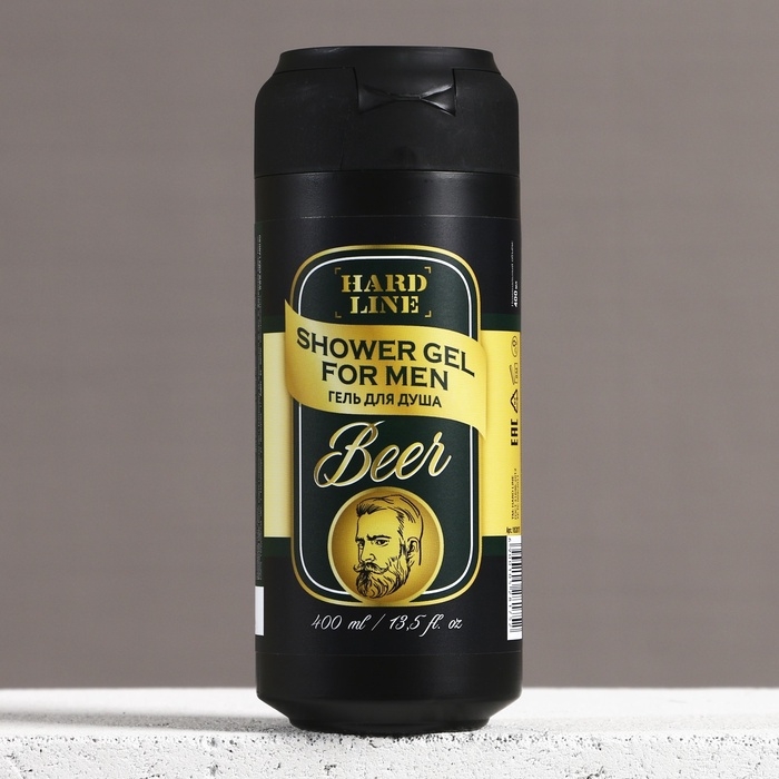 Гель для душа во флаконе пиво, 400 мл, HARD LINE Гель для душа во флаконе пиво, 400 мл, HARD LINE